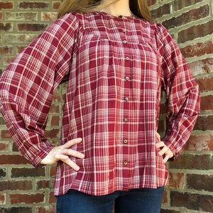NWT Madewell Plaid Top